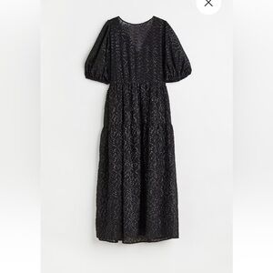 H&M Metallic Shimmer Midi Dress • Holiday / Evening